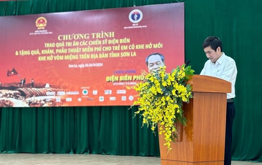 ThS.BS Trần Thanh Bình - Phó Giám đốc Sở Y tế tỉnh Sơn La phát biểu tại chương trình